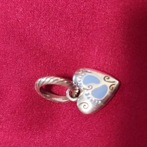 🆕 Brighton Baby Boy charm with blue footprint on back NWOT